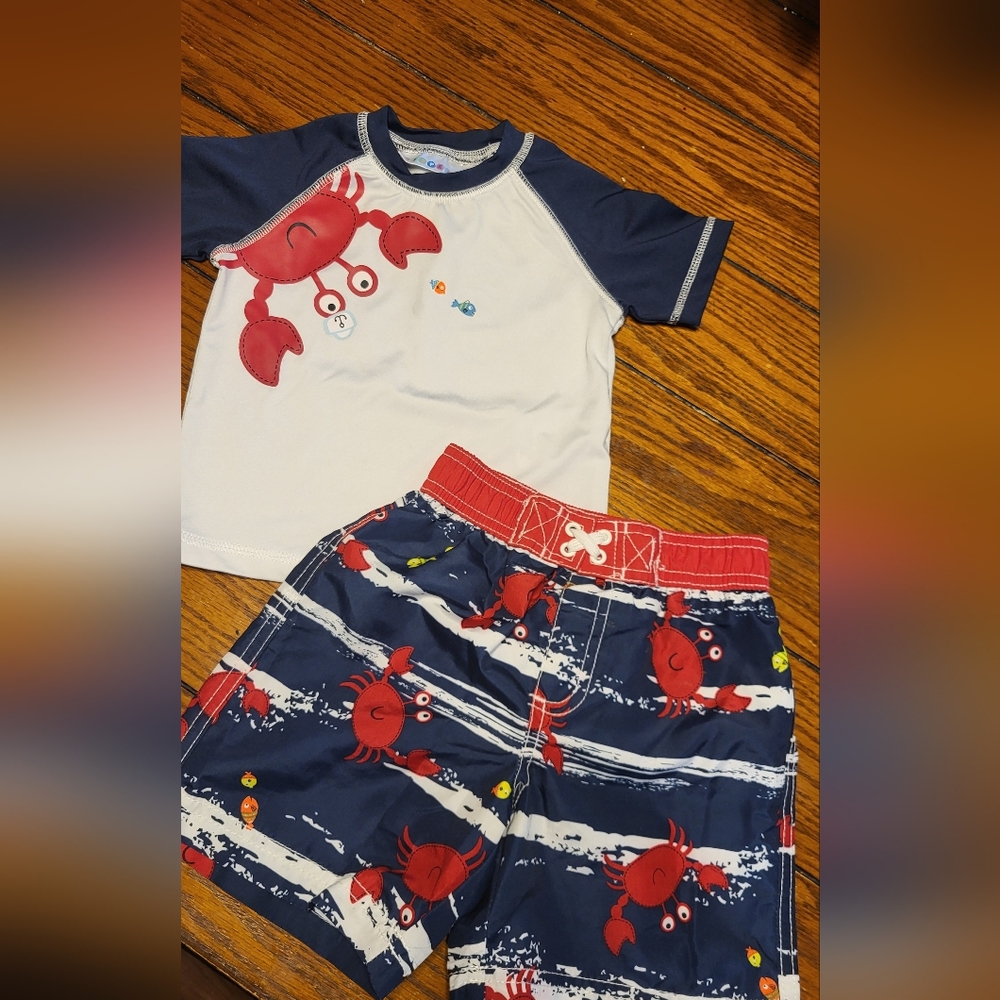 Swimming shorts and shirt